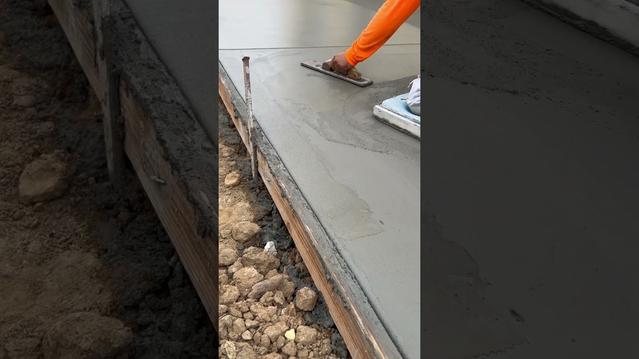 How you edge and trowel concrete!