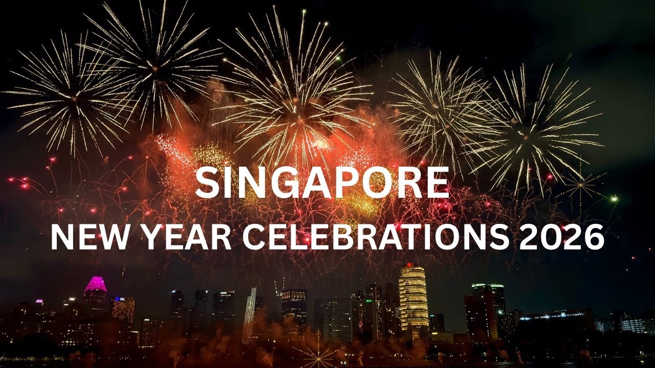 Singapore Welcomes 2026 🎇 | New Year’s Eve Fireworks at Kallang