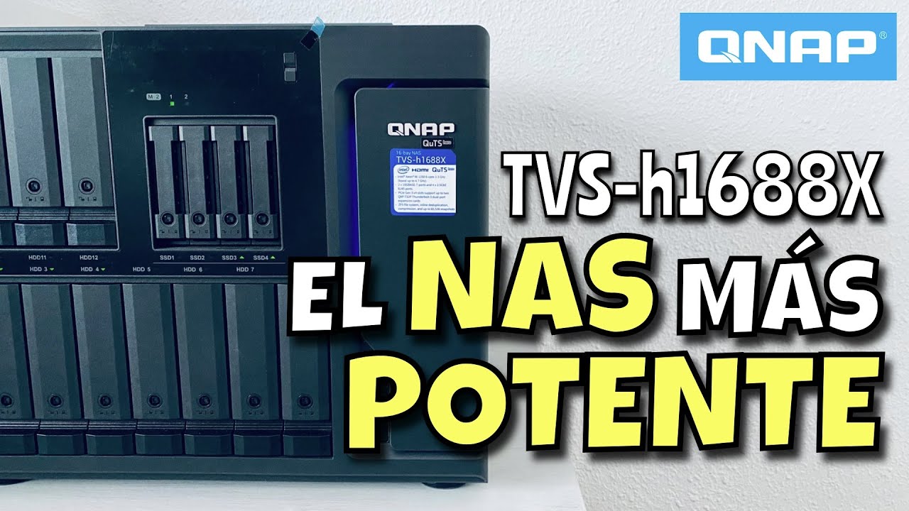 El NAS más POTENTE 🤯 que existe en el mercado es de QNAP | TVS-h1688X
