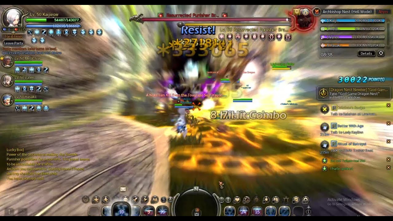 ลองลงกันหน่อย Dragon Nest Classic Archbishop Nest (Hell  Mode) Inquisitor
