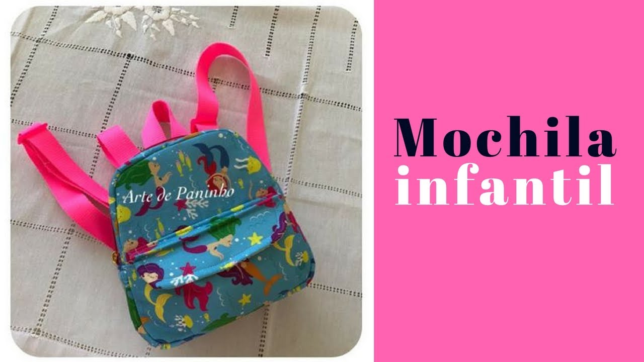 Aprenda  fazendo comigo  Mochila infantil !  Aula ao vivo