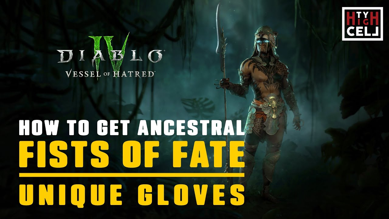 How to get Ancestral Fists of fate unique gloves - DIABLO IV #vesselofhatred #diablo4 #diabloiv