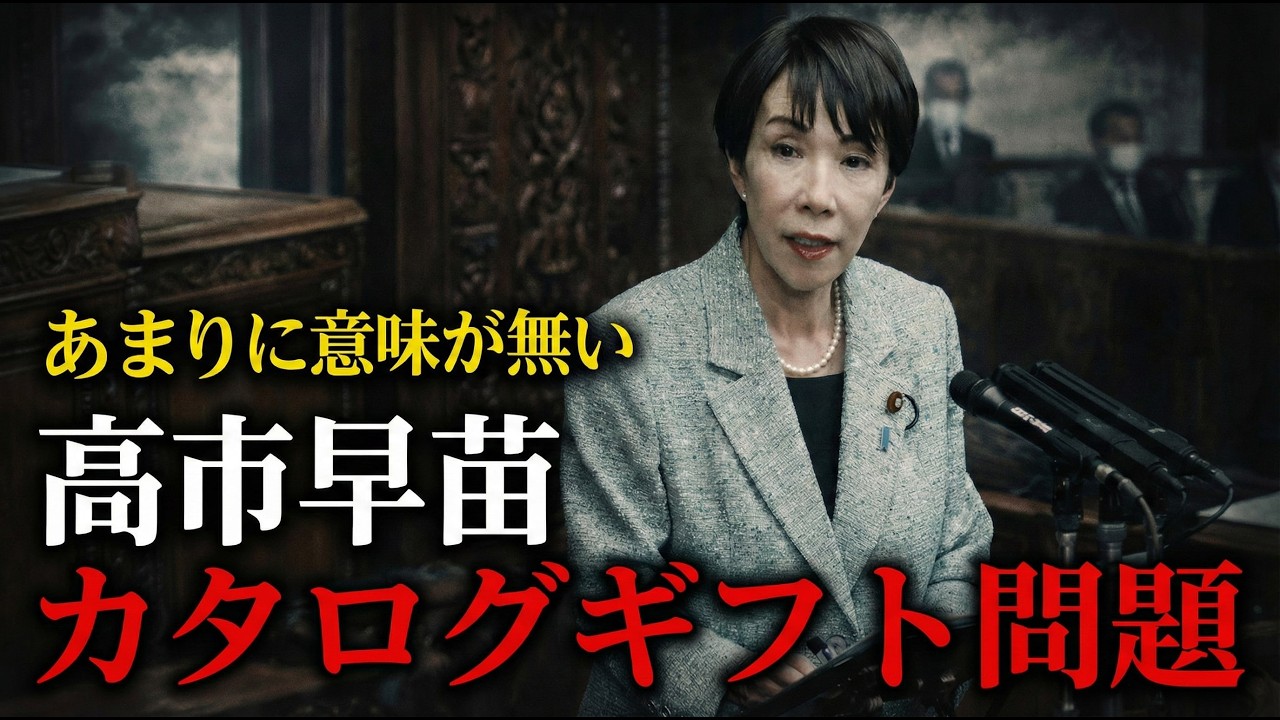 なぜ高市早苗はこんな意味が無いことをしたのか？カタログギフト送付問題。京都大学教授池亀彩。東京大学名誉教授安冨歩。一月万冊