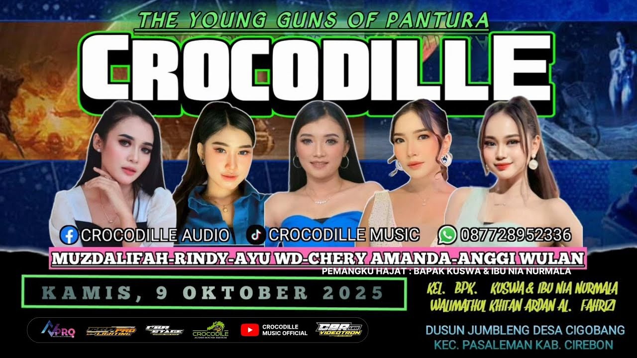 🔴 LIVE CROCODILLE MUSIC ENTERTAINMENT | DUSUN JUMBLENG Ds. CIGOBANG - PASALEMAN -CIREBON | 9 OKTOBER