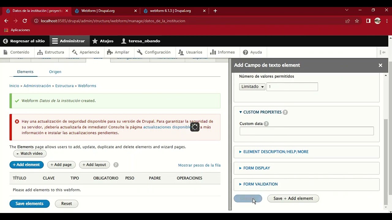 Formularios en Drupal 9