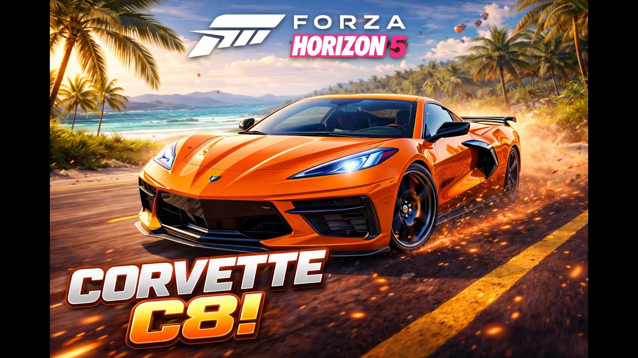 Forza Horizon 5 - Car Corvette C8 '20 ( not so grate racing just trying )