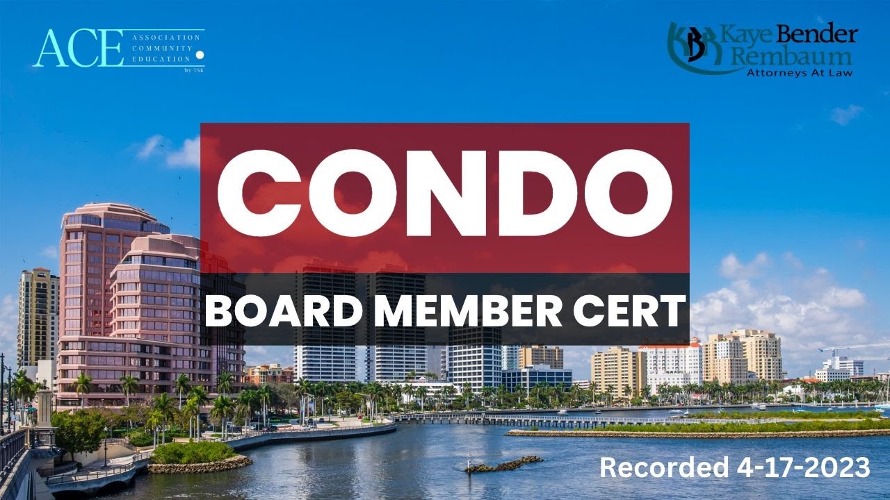 Condo Board Member Certification | Recorded April 17, 2023