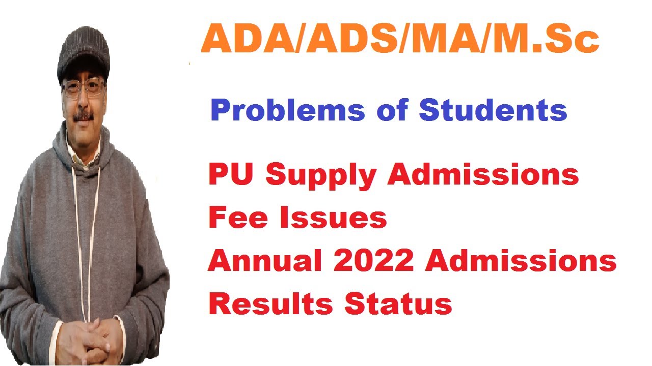 PU Supply 2021/ Admissions | MA/M.Sc/ADA/ADS Annual 2022 Admissions | MA/M.Sc Annual 2021 Results