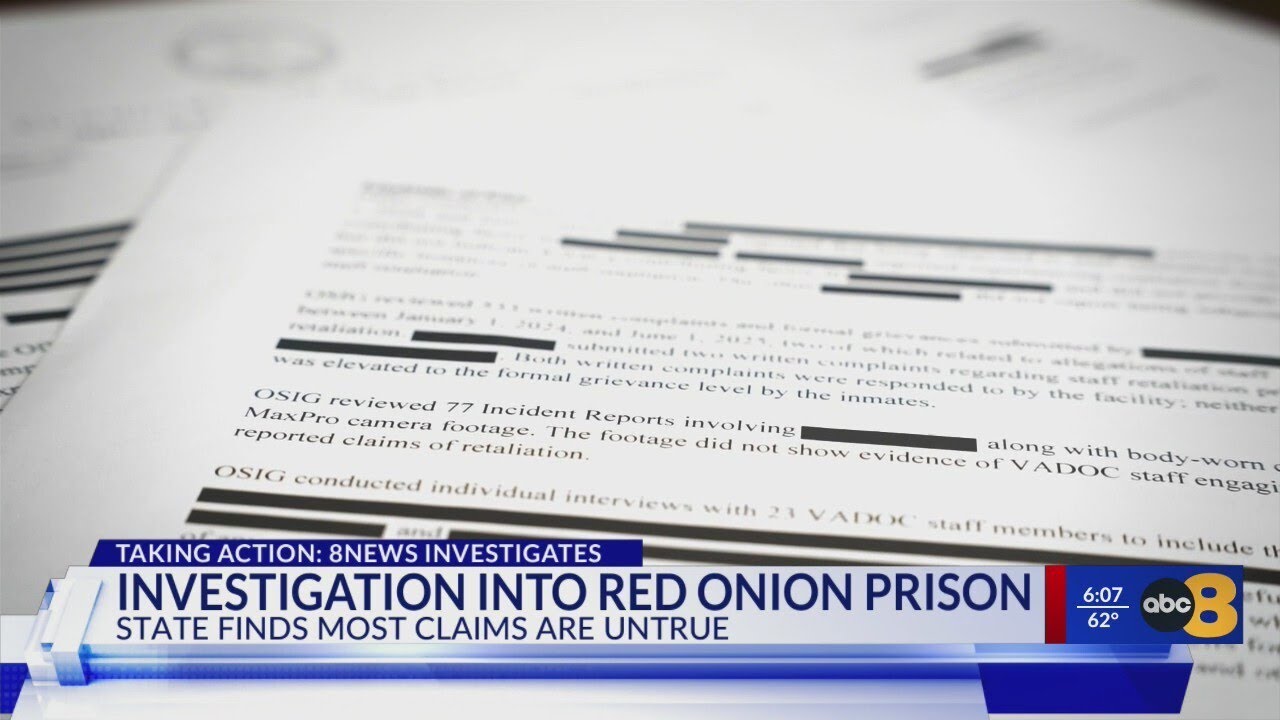 State probe finds burning allegations, abuse claims at Red Onion State Prison mostly untrue
