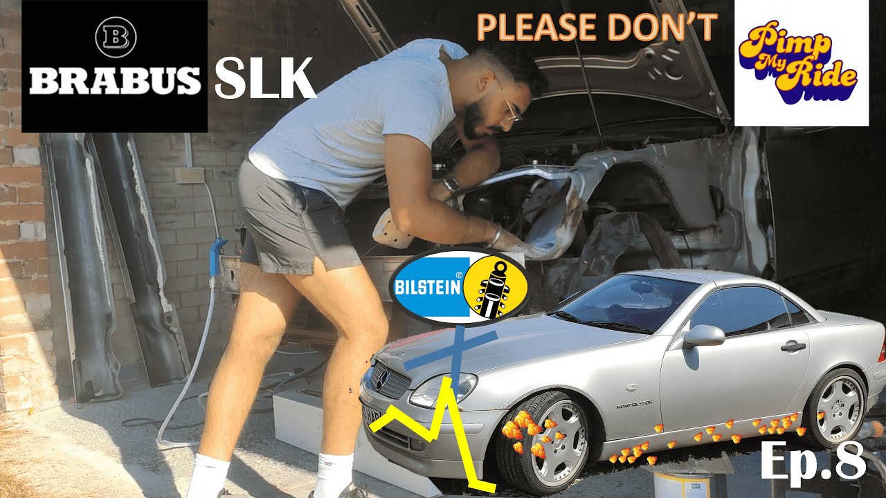 Here's why you shouldn't SLAM your car!  Mercedes BRABUS SLK project car Ep8