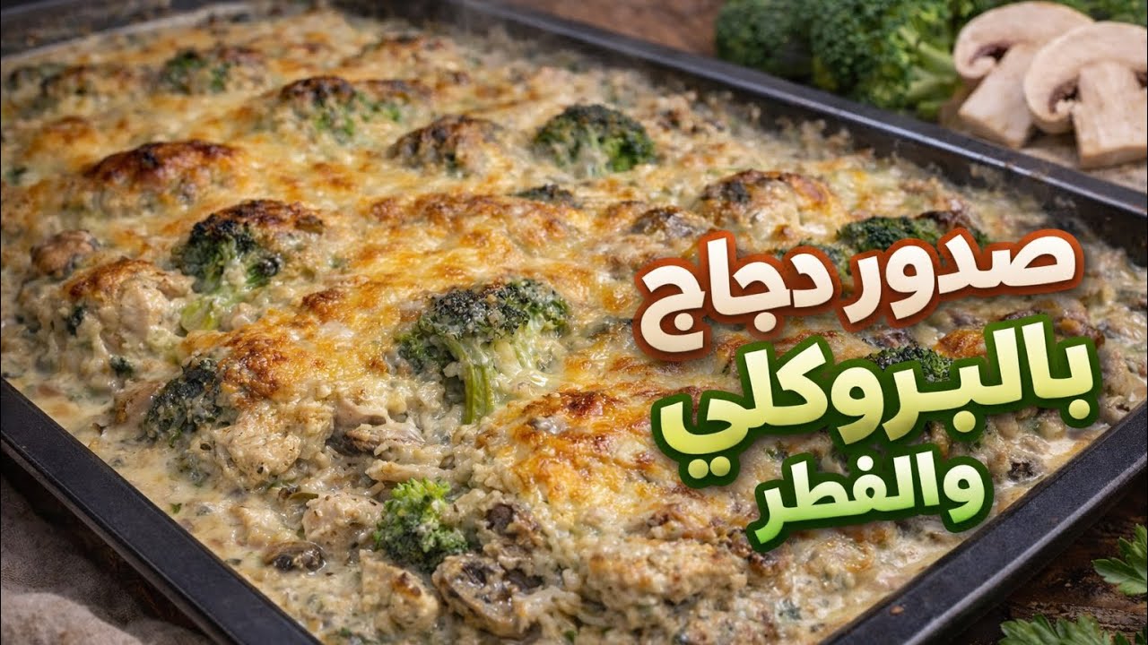 صدور دجاج بالبروكلي والفطر بطعم ولا أروع 🍗🥦🍄 | Chicken Breast with Broccoli & Mushrooms