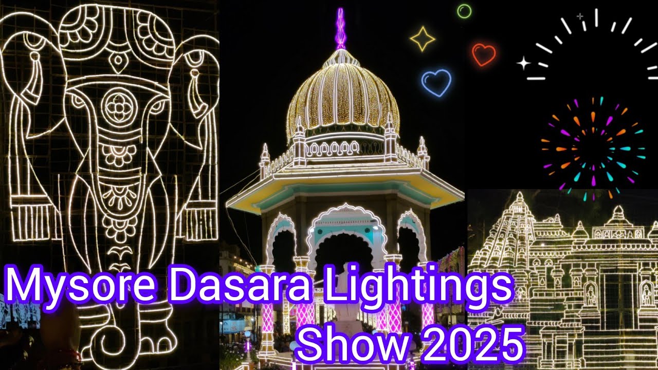 Mysore Dasara Light Show 2025 | Mysore Dasara Lightings 2025 | Mysuru Light Show