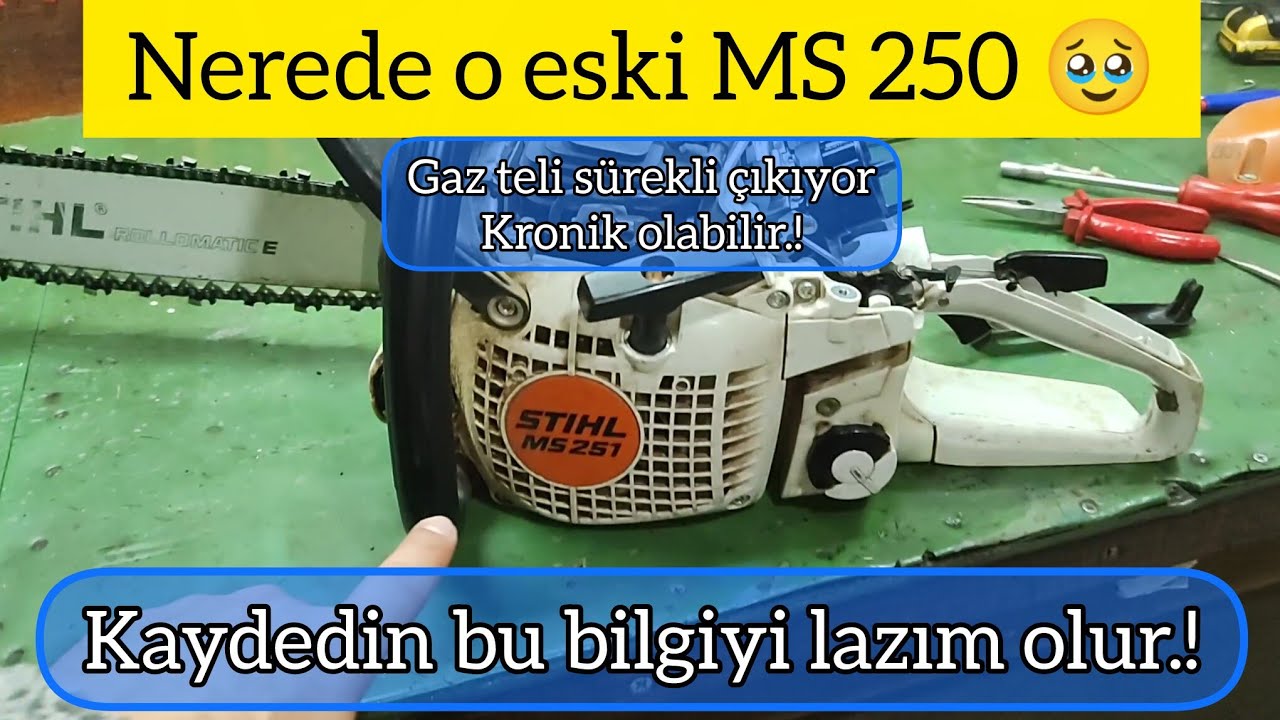 STIHL MS 251.! o eski halinden eser yok.🥹