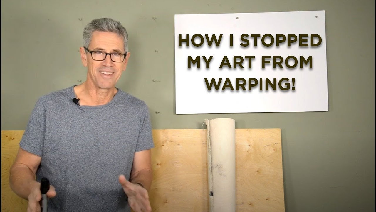 Want to see how I stopped my art from warping?