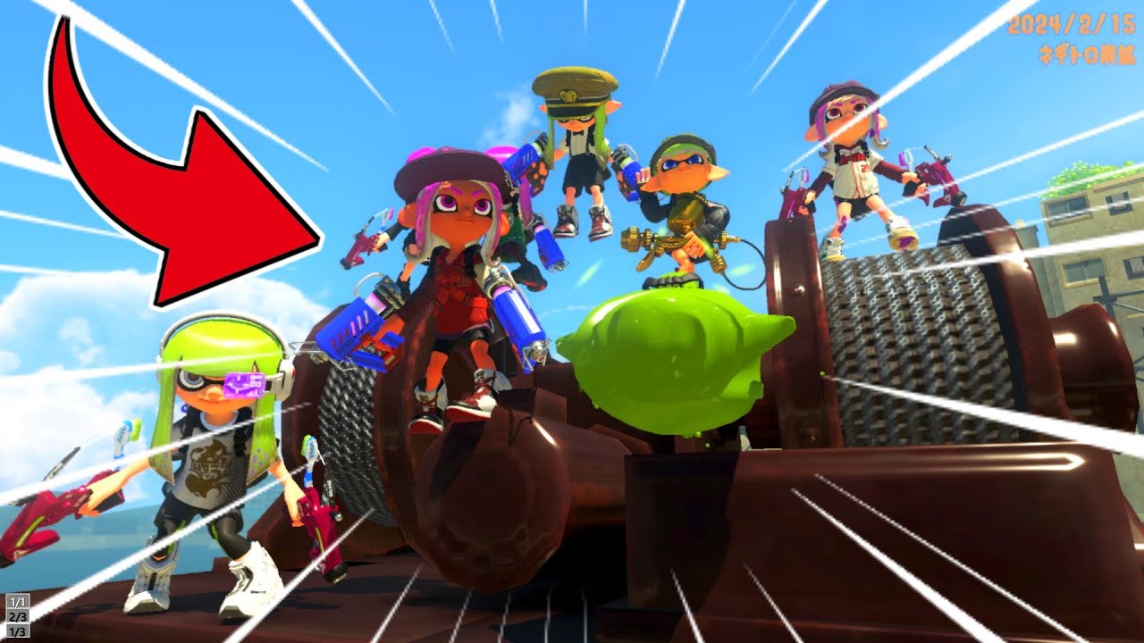 エレベーターの真上に乗れるバグやってみた！【スプラトゥーン3】【バグ】【ネギトロ炭鉱】