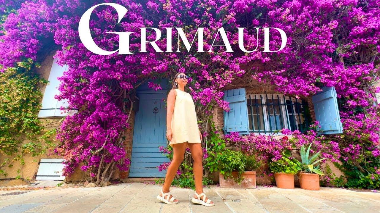 Beautiful French Village Grimaud : Provence's Hidden Gem Near Saint-Tropez | Flower medieval village