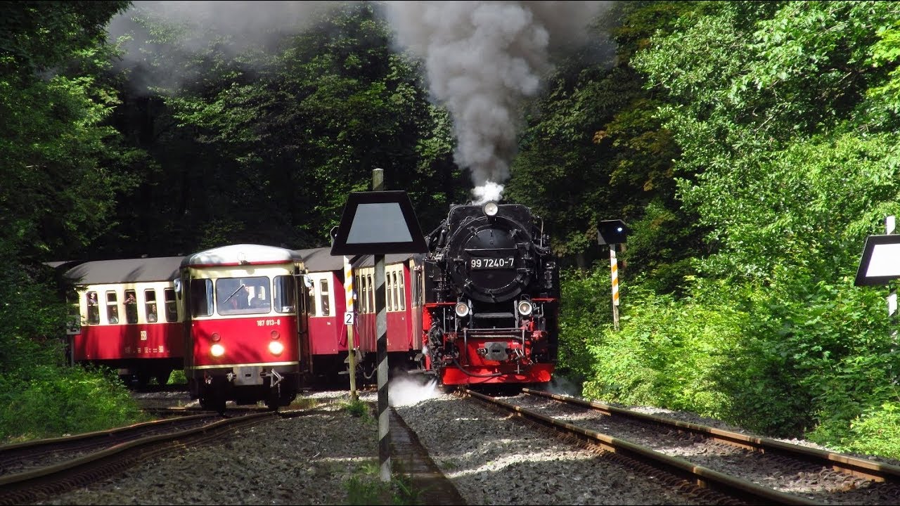 Die Harzquer- und Brockenbahn im Sommerbetrieb am 18.07.17