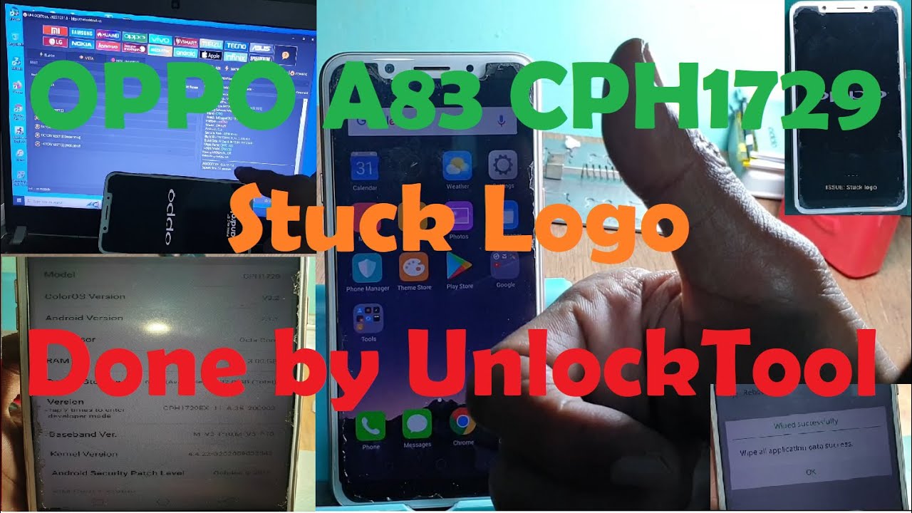 Oppo A83 Stuck On Logo Done Via Unlocktool