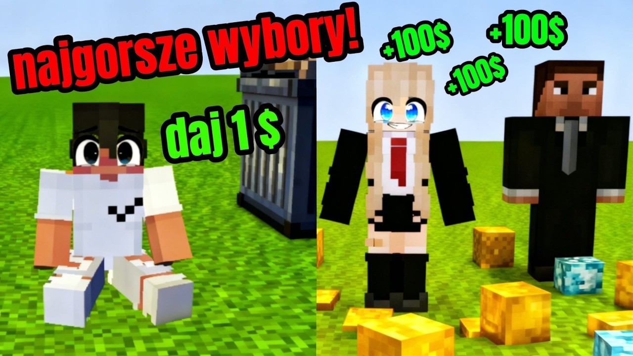 NIE WYBIEŻ ŹLE W MINECRAFT Z BANANIARZEM!