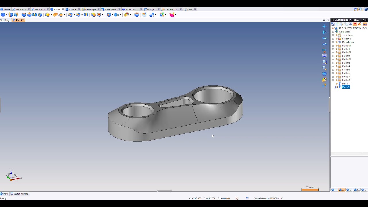 top solid part