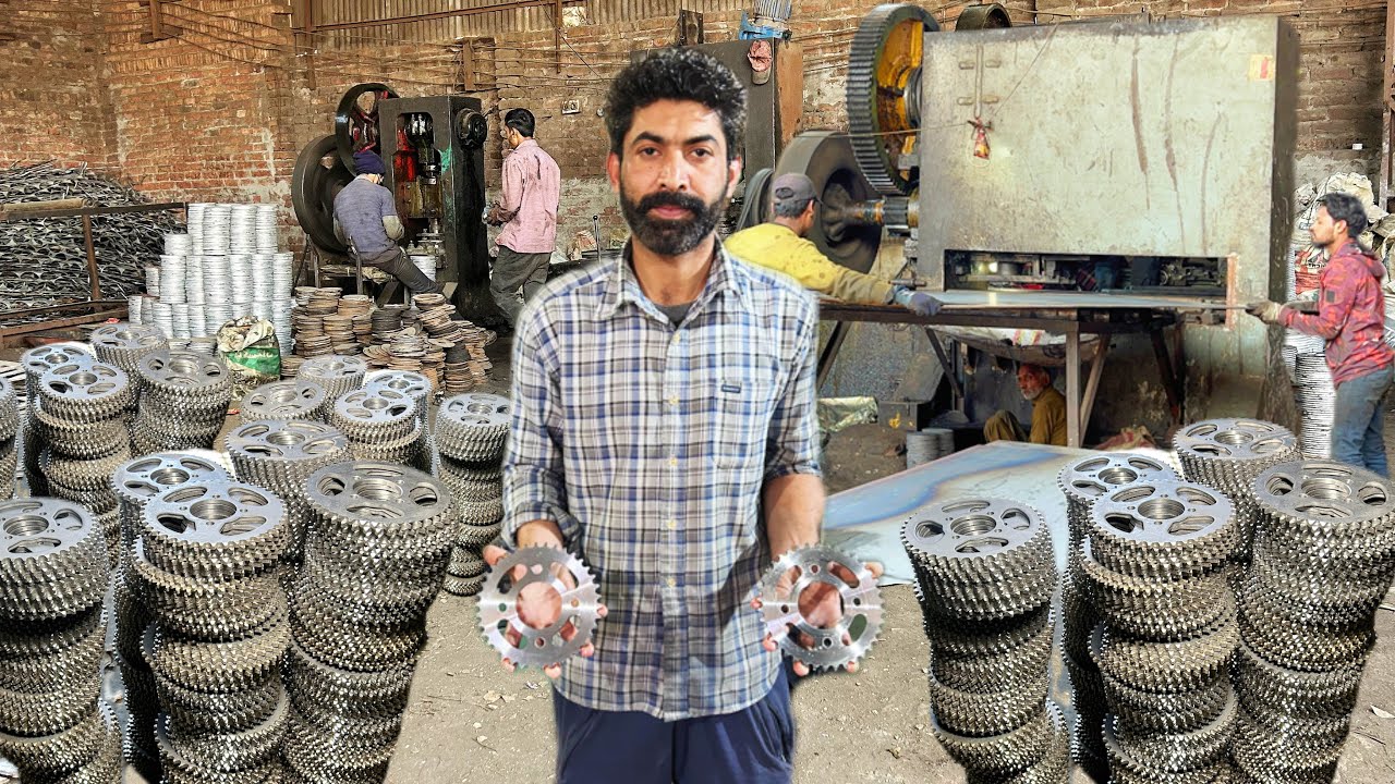 Amazing Process Of Making Chain Sprocket Of HONDA CD 70 || How Chain Sprocket Are Made