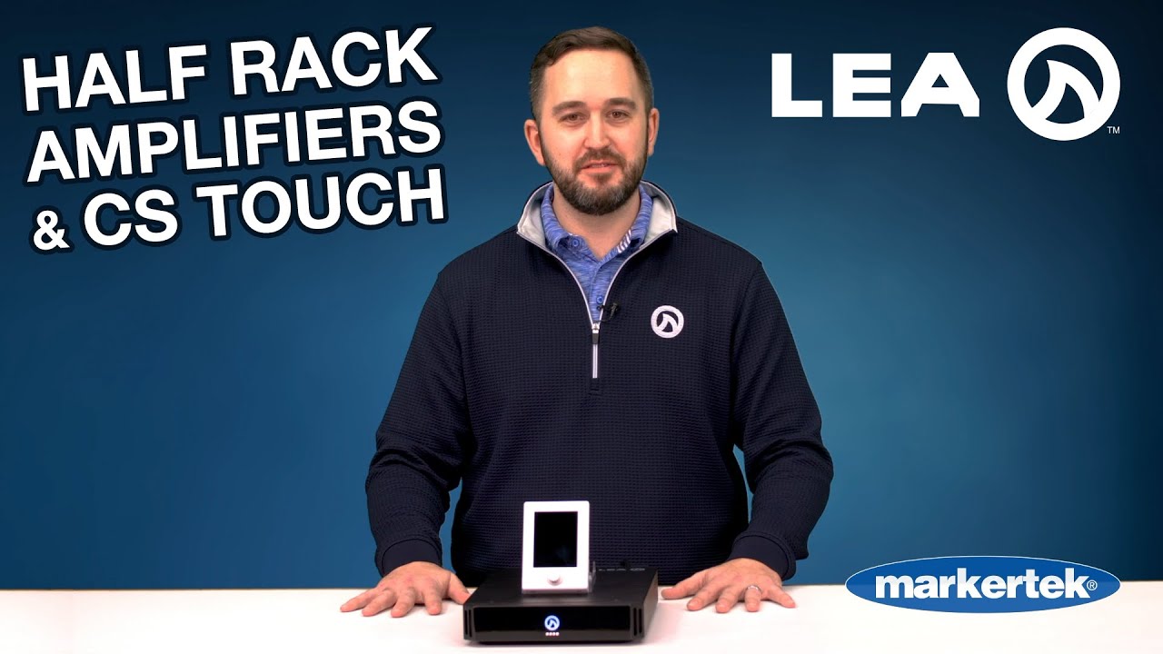 LEA Professional Connect Series Half Rack Amplifiers & CS Touch with LEA Cloud Control