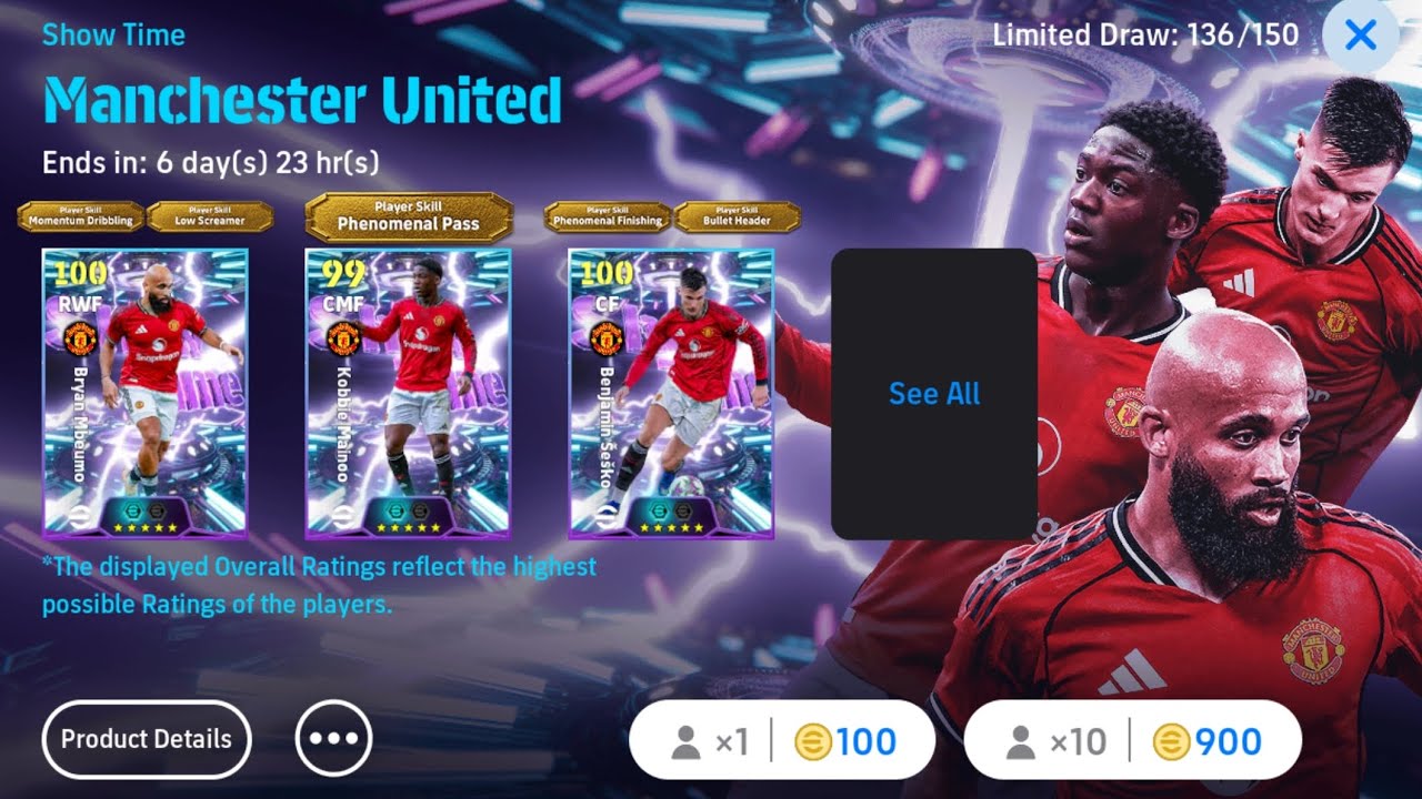 Manchester United Showtime Pack Opening! 🤩 Luck at first 900🥳 Did I  Get the Target? 🎯