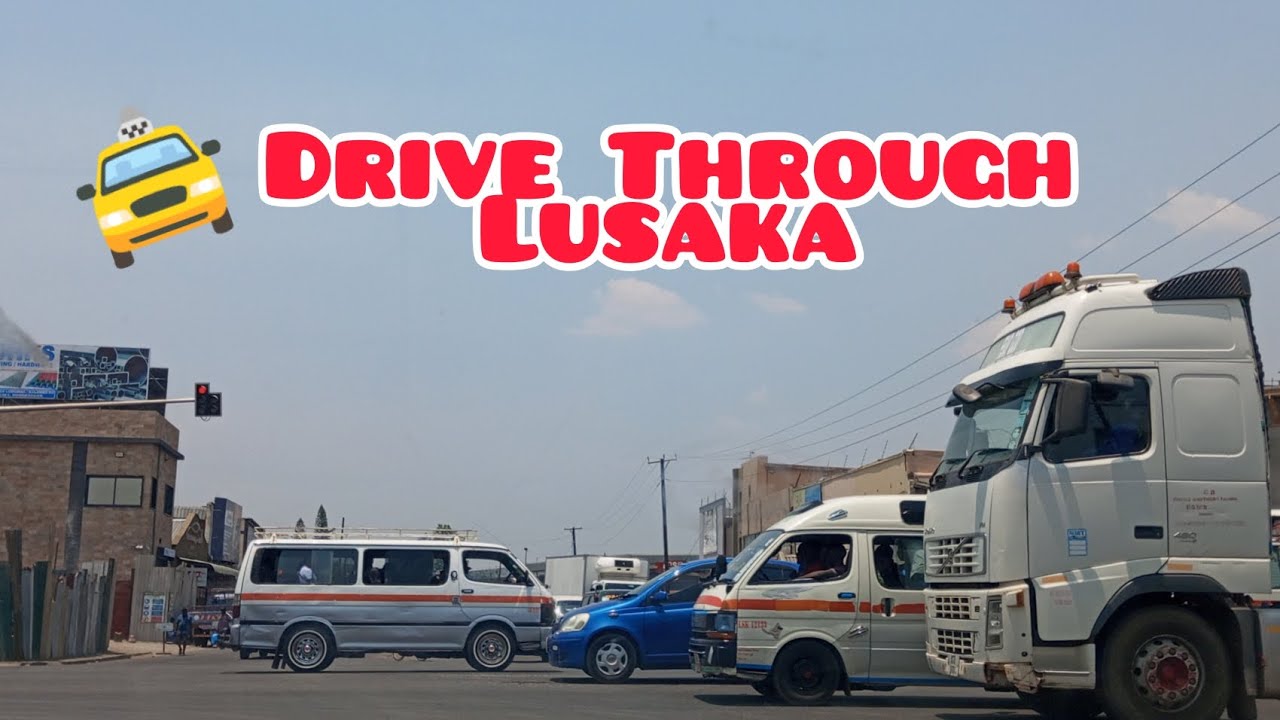 Drive Through Lusaka From Town to The University of Zambia