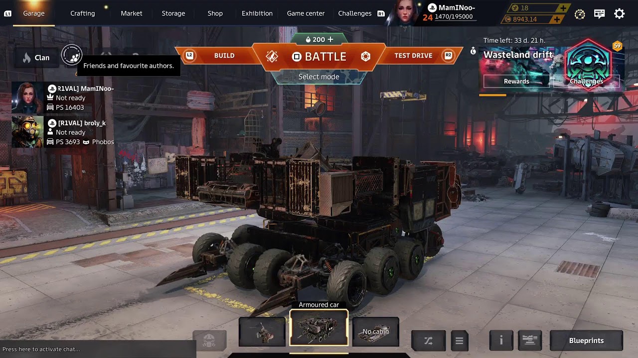 Console Ghetto CW      Crossout