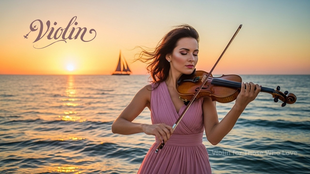 Perfect combination, violin and piano, moving serenity for a peaceful mind on the high seas