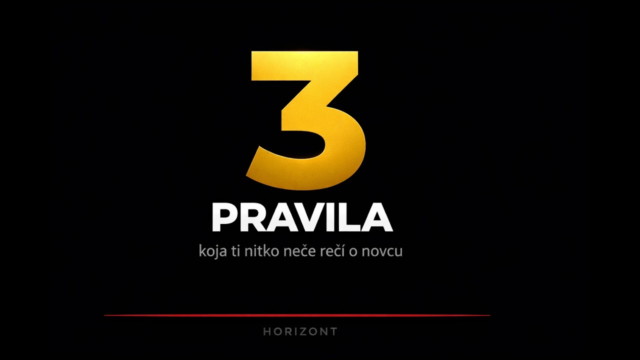 Nitko mi nije rekao OVU istinu o novcu (3 pravila)