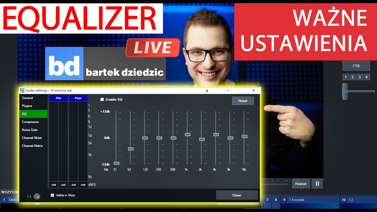 Lepszy Dźwięk W Każdej Transmisji Na Żywo, Jak Ustawić Equalizer, VMIX