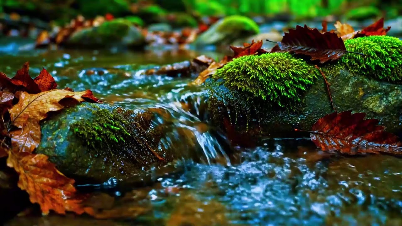 Soothing Flowing River with Birdsong Soundscape for Mental Clarity