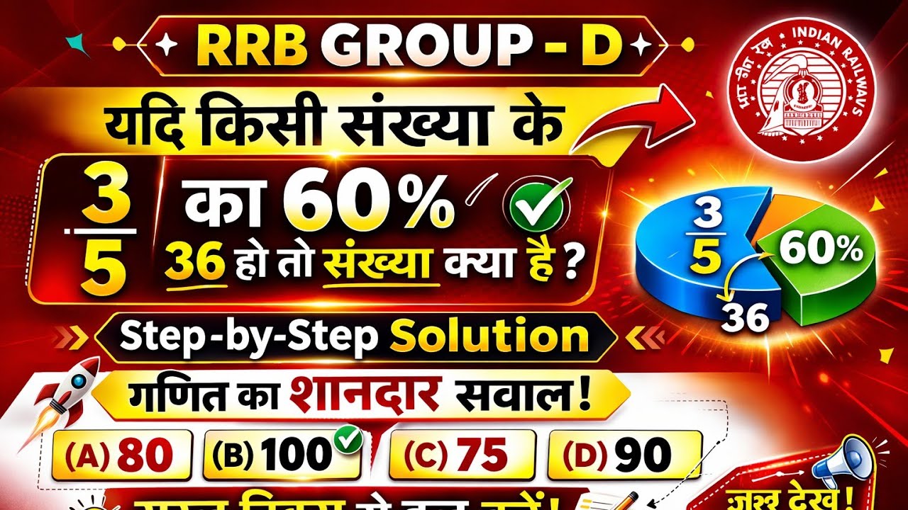 RRB GROUP D IMPORTANT QUESTIONS OF MATHS 