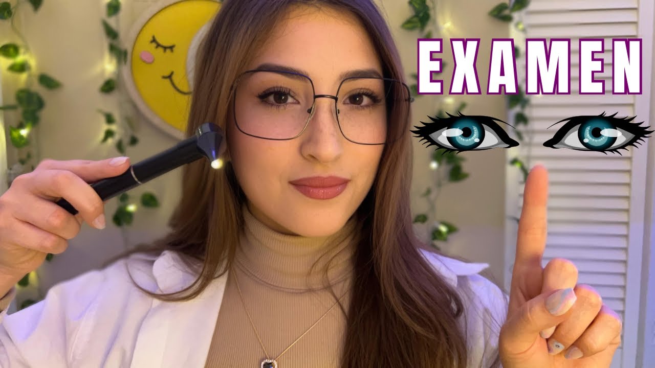 ✨ASMR✨EXAMEN de la VISTA 👀(ROLEPLAY MEDICO)👩‍⚕️🔦