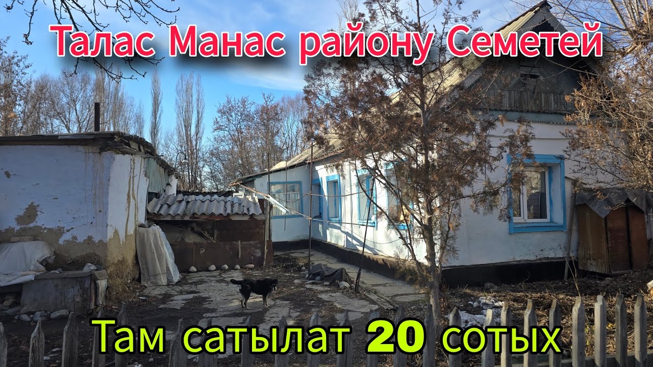 Там сатылат 20 сотых Талас Манас району Семетей Советский кочосу