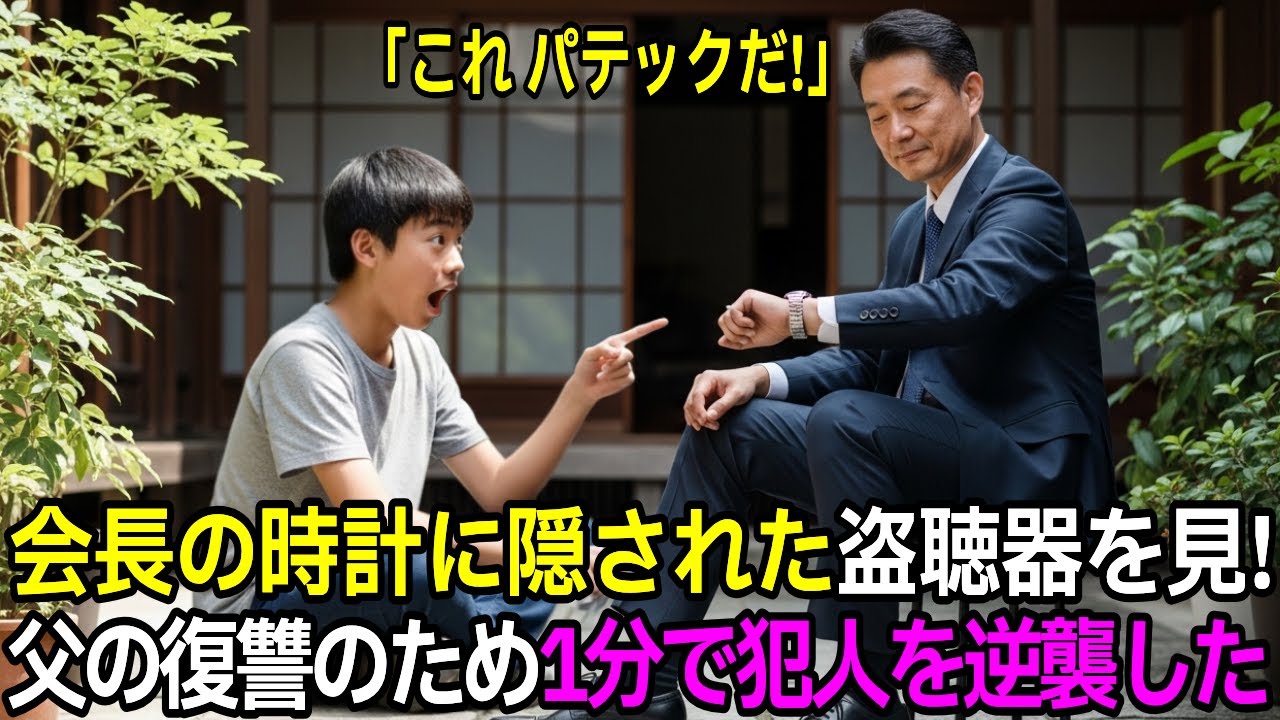 「会長、腕時計に盗聴器があります」靴磨き少年が差し出したメモの真実【感動】