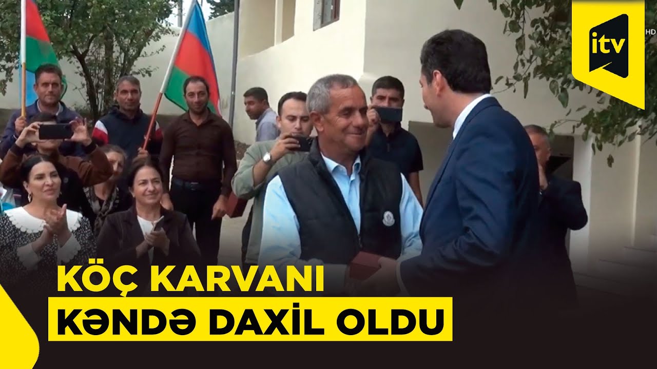 Xocalının Seyidbəyli kəndinə ilk köç karvanı çatdı – sakinlərə açarlar təqdim edildi