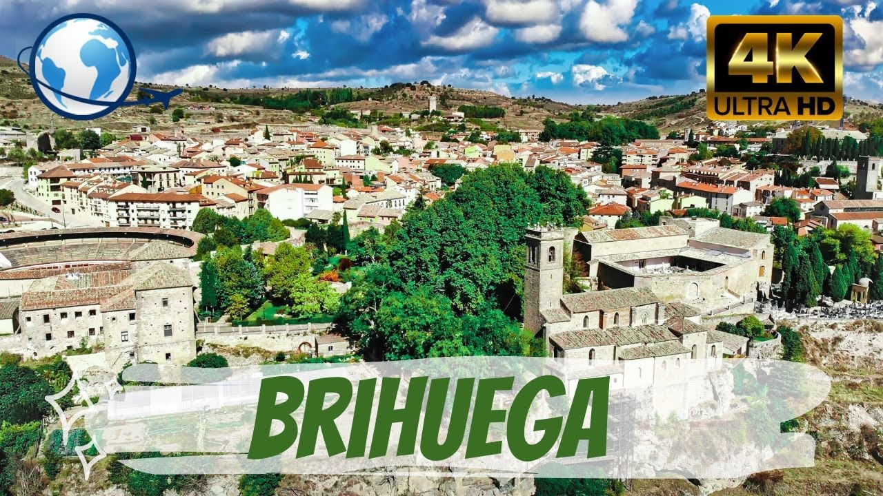 QUÉ VER en BRIHUEGA, Guadalajara 4K - Jardín de La Alcarria