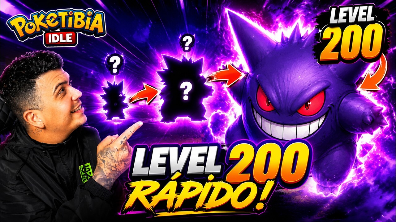 POKE TIBIA IDLE - O JEITO MAIS R&Aacute;PIDO DE PEGAR LEVEL 200!