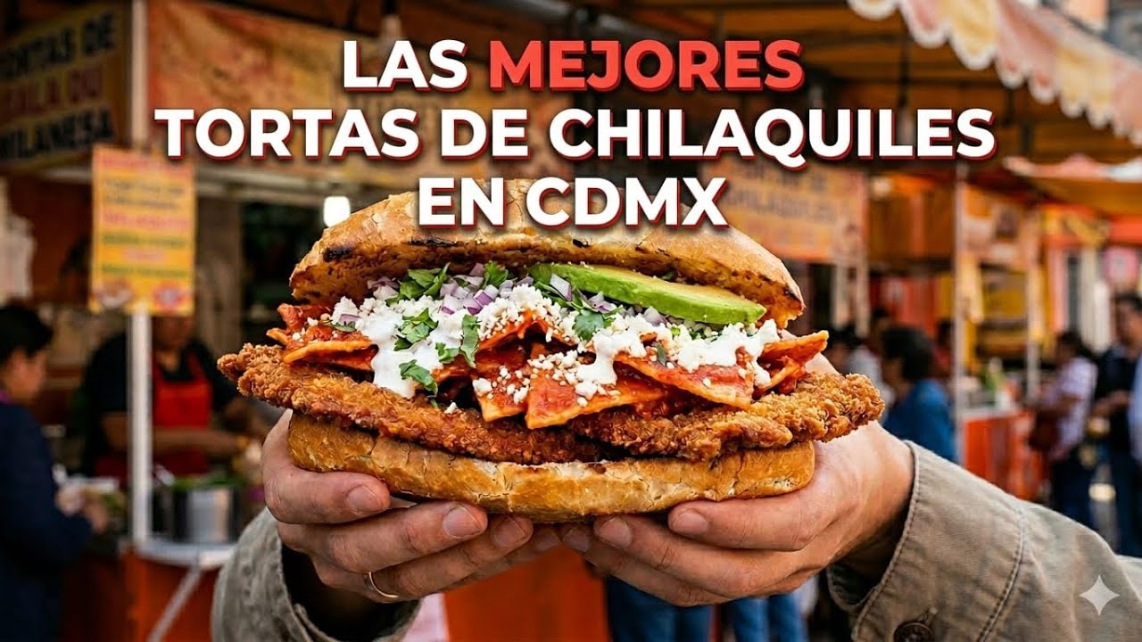 TORTAS DE CHILAQUILES CON MILANESA Y COCHINITA EN CDMX 😱 #TDLS