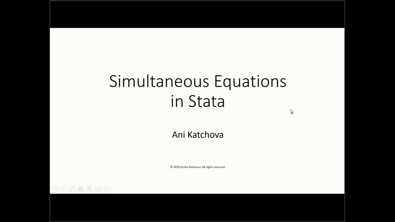 Simultaneous Equations in Stata