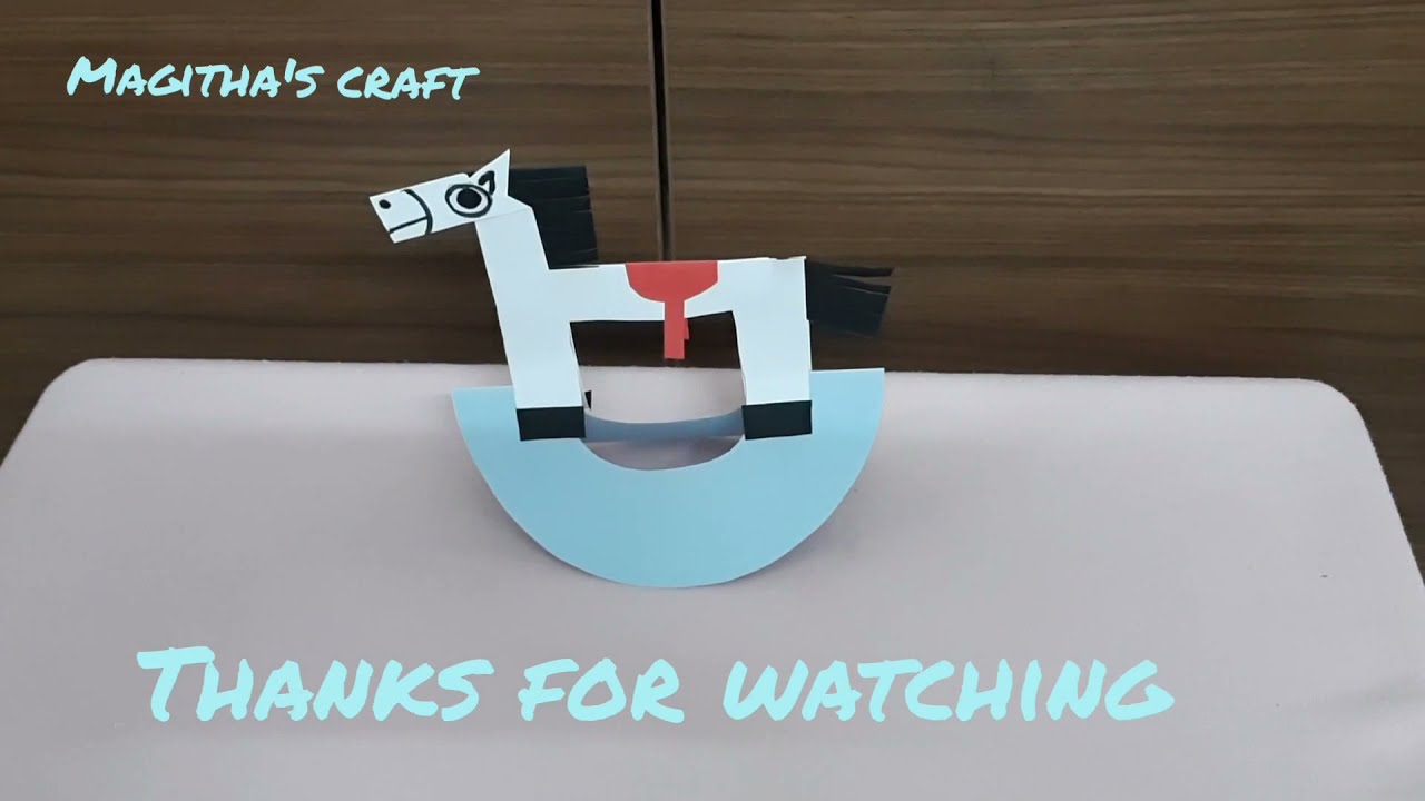 Swinging Horse using Origami | DIY Horse | Paper craft