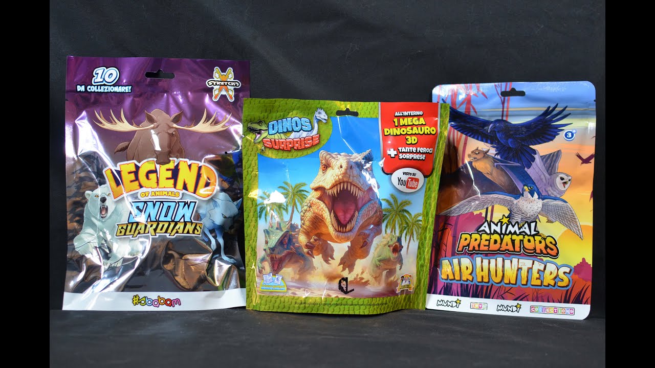 Apro tre nuove buste edicola - Dinosauri, Legend of Animals e Animal Predators