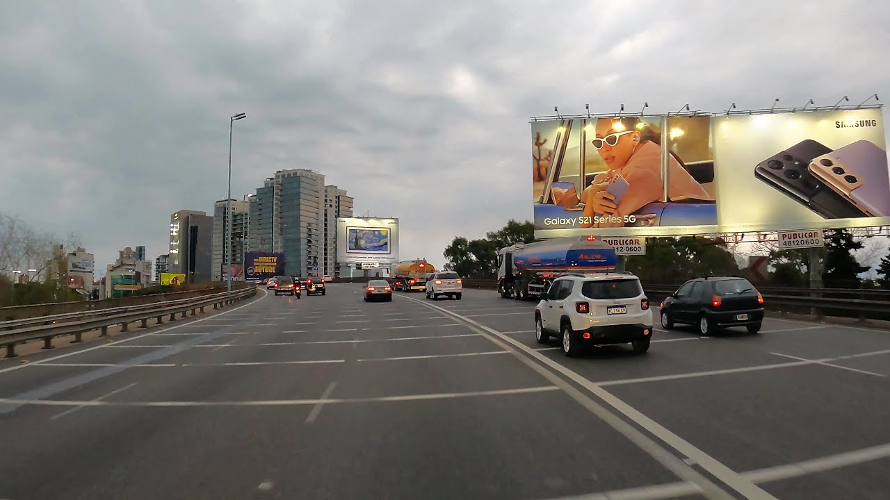 【4K】Avenida GENERAL PAZ de noche #Driving city TOUR 2021 - Ciudad de BUENOS AIRES - travel Argentina