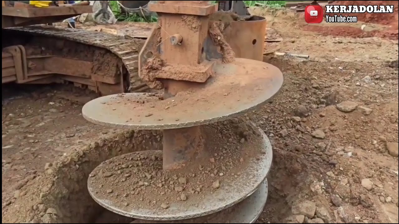 Bored Pile Foundation Pengeboran Menggunakan Mata Bor Auger