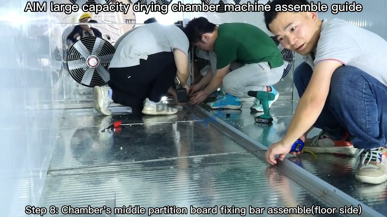 AIM DRYERA large capacity heat pump drying chamber machine installation demostration