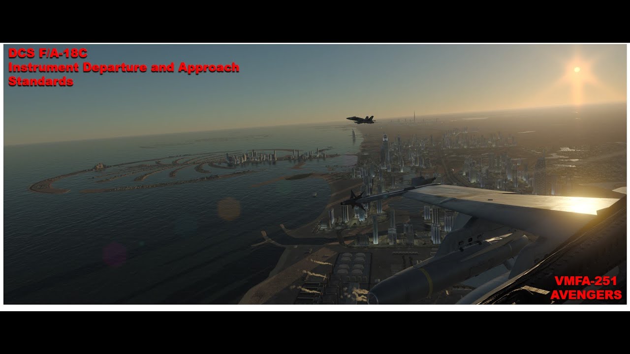 DCS F/A-18 Hornet - IFR Departure and Approach Procedures
