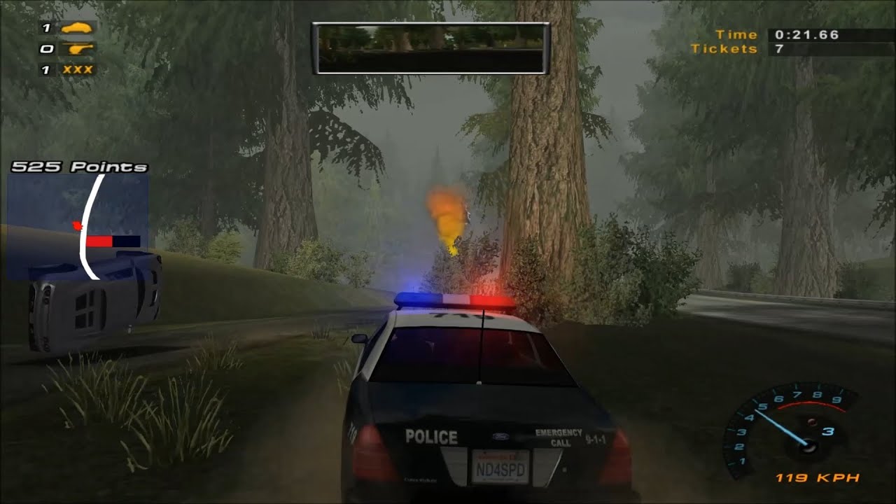 Need For Speed: Hot Pursuit 2 - Police Crown Victoria - C. Parklands [1080p60 - GTX 750Ti - 36/45]