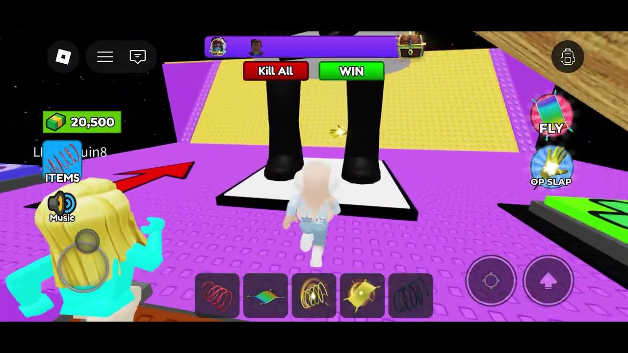 Trying to cross the jump rope, obby with different tools